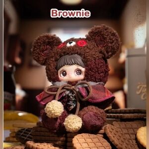 NIB Maymei Tiny Bear Cookie Plush Pendant Series Confirmed Brownie